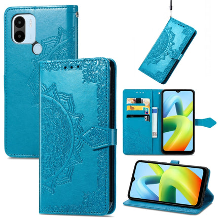Mandala Flower Embossed Leather Phone Case, For ZTE Blade V40S, For ZTE Blade V40 Pro, For Xiaomi Redmi A1+, For Huawei Mate 50 Pro