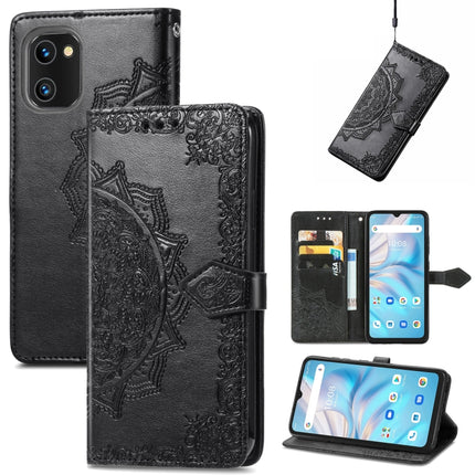 Mandala Flower Embossed Leather Phone Case, For TCL 405, For UMIDIGI A13S, For ZTE Blade A72 4G, For Xiaomi Poco M5