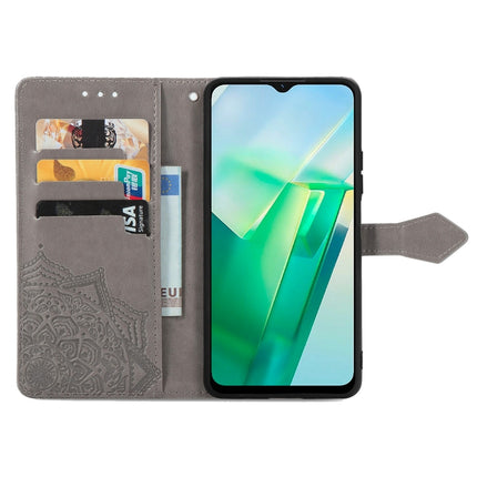 Mandala Flower Embossed Leather Phone Case, For vivo T2X 5G, For vivo V23 5G, For vivo X80 Lite, For vivo X80 Pro