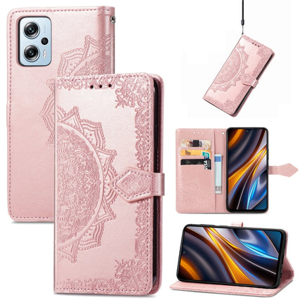 Mandala Flower Embossed Leather Phone Case, For Xiaomi Poco X3 Pro, For Xiaomi Poco X4 GT, For Xiaomi Redmi Note 10S, For Asus Zenfone 9