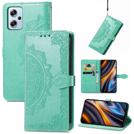 Mandala Flower Embossed Leather Phone Case, For Xiaomi Poco X3 Pro, For Xiaomi Poco X4 GT, For Xiaomi Redmi Note 10S, For Asus Zenfone 9