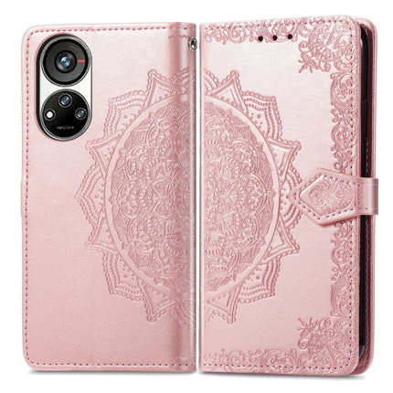 Mandala Flower Embossed Leather Phone Case, For ZTE Blade V40S, For ZTE Blade V40 Pro, For Xiaomi Redmi A1+, For Huawei Mate 50 Pro