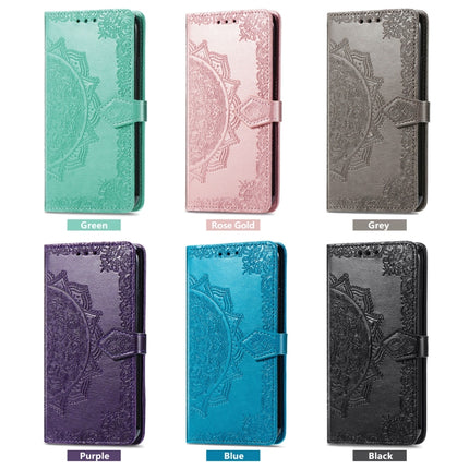 Mandala Flower Embossed Leather Phone Case, For ZTE Blade V40S, For ZTE Blade V40 Pro, For Xiaomi Redmi A1+, For Huawei Mate 50 Pro