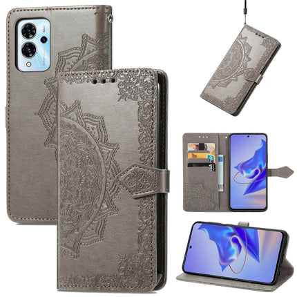 Mandala Flower Embossed Leather Phone Case, For ZTE Blade V40S, For ZTE Blade V40 Pro, For Xiaomi Redmi A1+, For Huawei Mate 50 Pro