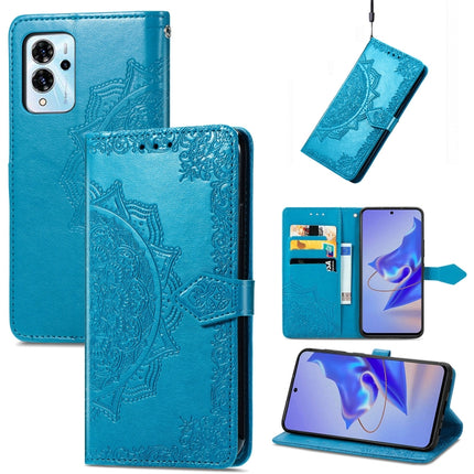 Mandala Flower Embossed Leather Phone Case, For ZTE Blade V40S, For ZTE Blade V40 Pro, For Xiaomi Redmi A1+, For Huawei Mate 50 Pro