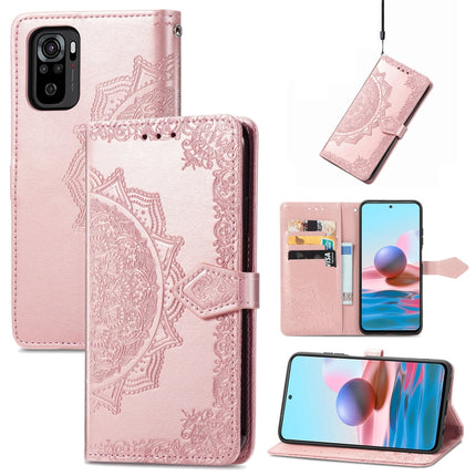Mandala Flower Embossed Leather Phone Case, For Xiaomi Poco X3 Pro, For Xiaomi Poco X4 GT, For Xiaomi Redmi Note 10S, For Asus Zenfone 9