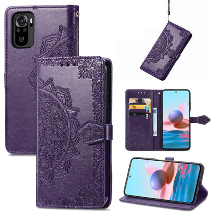 Mandala Flower Embossed Leather Phone Case, For Xiaomi Poco X3 Pro, For Xiaomi Poco X4 GT, For Xiaomi Redmi Note 10S, For Asus Zenfone 9