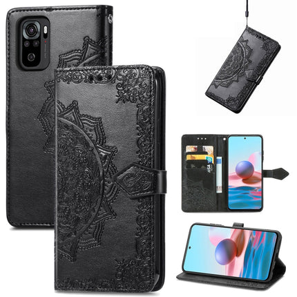 Mandala Flower Embossed Leather Phone Case, For Xiaomi Poco X3 Pro, For Xiaomi Poco X4 GT, For Xiaomi Redmi Note 10S, For Asus Zenfone 9