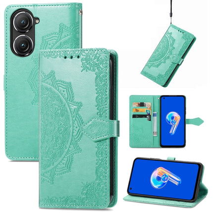 Mandala Flower Embossed Leather Phone Case, For Xiaomi Poco X3 Pro, For Xiaomi Poco X4 GT, For Xiaomi Redmi Note 10S, For Asus Zenfone 9