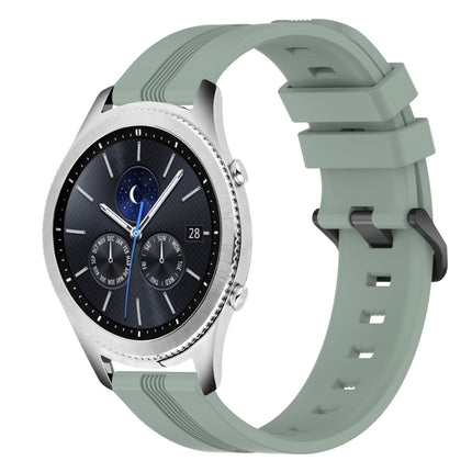22mm Concave Striped Slicone Watch Band, For Samsung Gear S3 Classic, For Samsung Gear S3 Frontier
