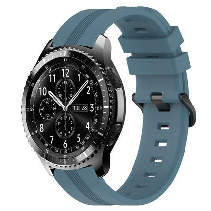 22mm Concave Striped Slicone Watch Band, For Samsung Gear S3 Classic, For Samsung Gear S3 Frontier