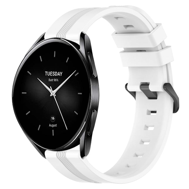 22mm Concave Striped Slicone Watch Band, For Xiaomi Watch S2 42mm, For Xiaomi Watch S2 46mm