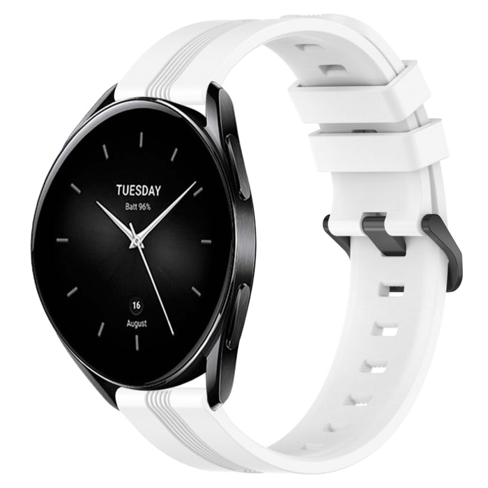 22mm Concave Striped Slicone Watch Band, For Xiaomi Watch S2 42mm, For Xiaomi Watch S2 46mm