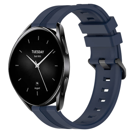22mm Concave Striped Slicone Watch Band, For Xiaomi Watch S2 42mm, For Xiaomi Watch S2 46mm