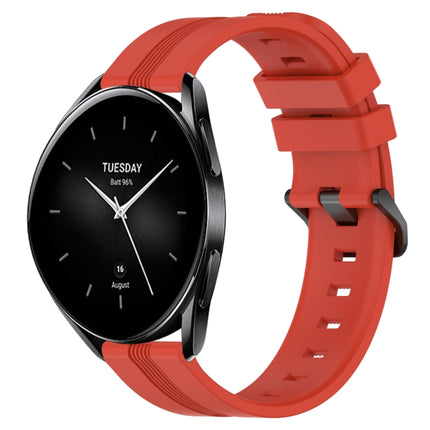 22mm Concave Striped Slicone Watch Band, For Xiaomi Watch S2 42mm, For Xiaomi Watch S2 46mm