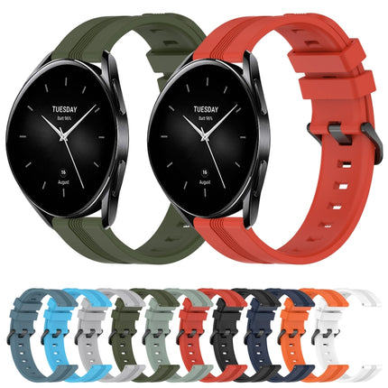 22mm Concave Striped Slicone Watch Band, For Xiaomi Watch S2 42mm, For Xiaomi Watch S2 46mm