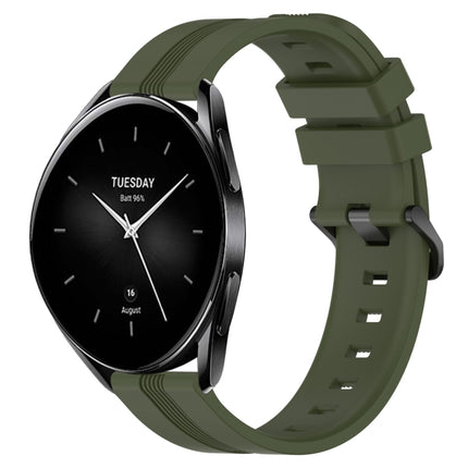 22mm Concave Striped Slicone Watch Band, For Xiaomi Watch S2 42mm, For Xiaomi Watch S2 46mm