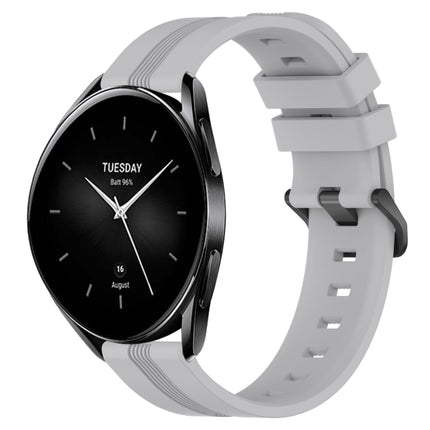 22mm Concave Striped Slicone Watch Band, For Xiaomi Watch S2 42mm, For Xiaomi Watch S2 46mm