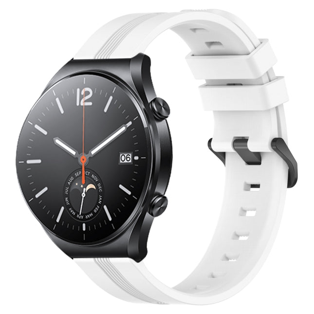 22mm Concave Striped Slicone Watch Band, For Xiaomi MI Watch S1, For Xiaomi MI Watch S1 Pro