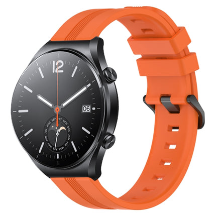22mm Concave Striped Slicone Watch Band, For Xiaomi MI Watch S1, For Xiaomi MI Watch S1 Pro