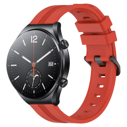 22mm Concave Striped Slicone Watch Band, For Xiaomi MI Watch S1, For Xiaomi MI Watch S1 Pro