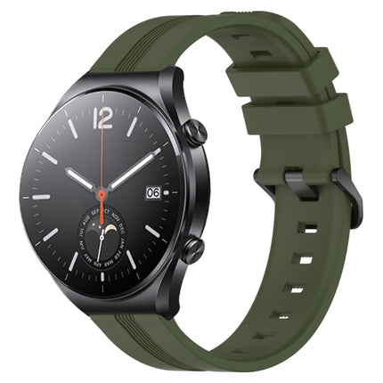 22mm Concave Striped Slicone Watch Band, For Xiaomi MI Watch S1, For Xiaomi MI Watch S1 Pro