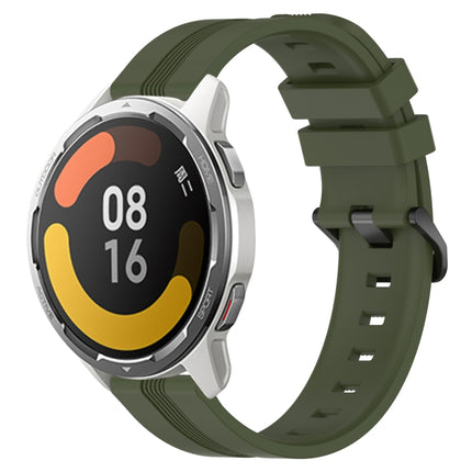 22mm Concave Striped Slicone Watch Band, For Xiaomi MI Watch Color 2, For Xiaomi MI Watch Sport