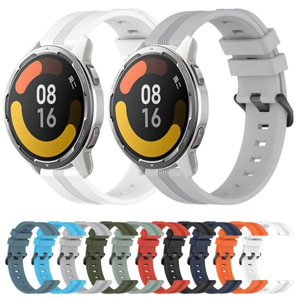 22mm Concave Striped Slicone Watch Band, For Xiaomi MI Watch Color 2, For Xiaomi MI Watch Sport