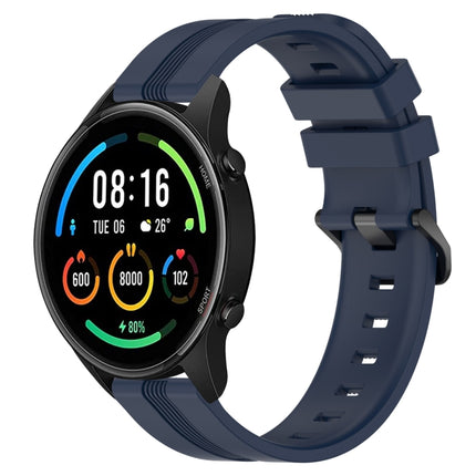 22mm Concave Striped Slicone Watch Band, For Xiaomi MI Watch Color 2, For Xiaomi MI Watch Sport