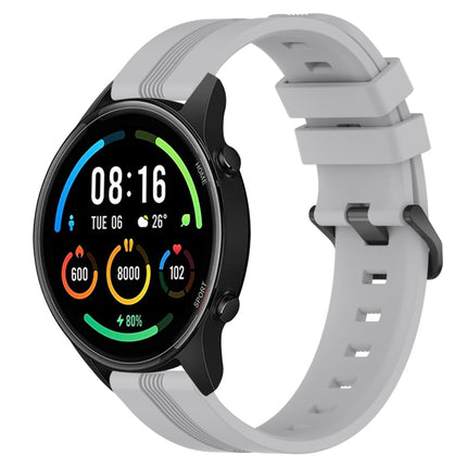 22mm Concave Striped Slicone Watch Band, For Xiaomi MI Watch Color 2, For Xiaomi MI Watch Sport