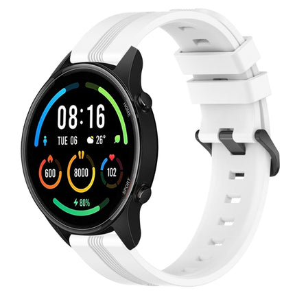 22mm Concave Striped Slicone Watch Band, For Xiaomi MI Watch Color, For Xiaomi Watch S1 Active