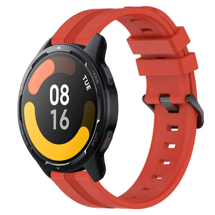 22mm Concave Striped Slicone Watch Band, For Xiaomi MI Watch Color, For Xiaomi Watch S1 Active