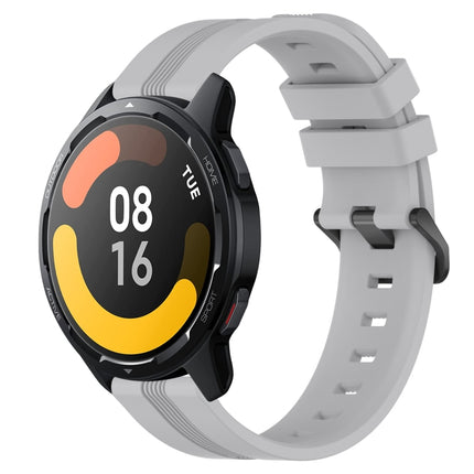 22mm Concave Striped Slicone Watch Band, For Xiaomi MI Watch Color, For Xiaomi Watch S1 Active