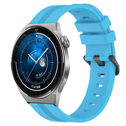 22mm Concave Striped Slicone Watch Band, For Huawei Watch GT3 Pro 46mm, For Huawei Watch Buds