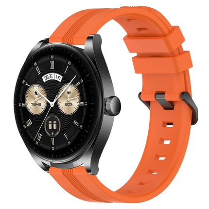 22mm Concave Striped Slicone Watch Band, For Huawei Watch GT3 Pro 46mm, For Huawei Watch Buds