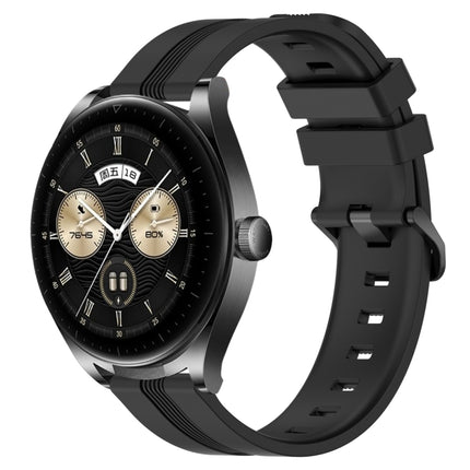 22mm Concave Striped Slicone Watch Band, For Huawei Watch GT3 Pro 46mm, For Huawei Watch Buds
