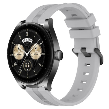 22mm Concave Striped Slicone Watch Band, For Huawei Watch GT3 Pro 46mm, For Huawei Watch Buds