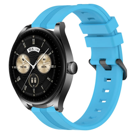 22mm Concave Striped Slicone Watch Band, For Huawei Watch GT3 Pro 46mm, For Huawei Watch Buds