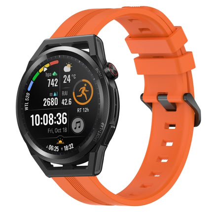 22mm Concave Striped Slicone Watch Band, For Huawei Watch GT Runner, For Huawei Watch 3