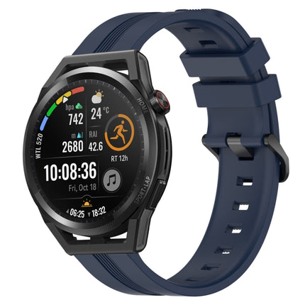 22mm Concave Striped Slicone Watch Band, For Huawei Watch GT Runner, For Huawei Watch 3
