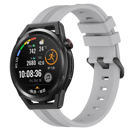 22mm Concave Striped Slicone Watch Band, For Huawei Watch GT Runner, For Huawei Watch 3