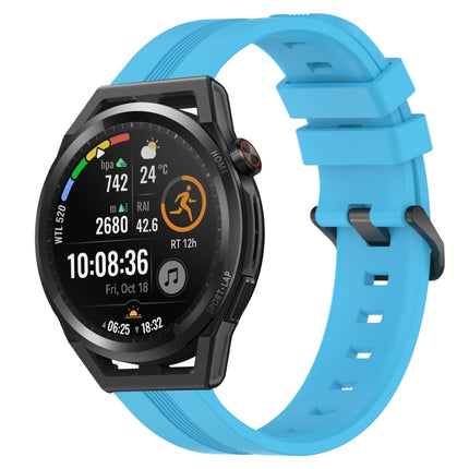 22mm Concave Striped Slicone Watch Band, For Huawei Watch GT Runner, For Huawei Watch 3