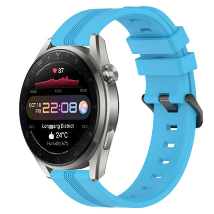 22mm Concave Striped Slicone Watch Band, For Huawei Watch GT Runner, For Huawei Watch 3
