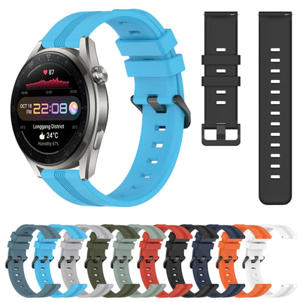 22mm Concave Striped Slicone Watch Band, For Huawei Watch 3 Pro, For Huawei GT2 Pro