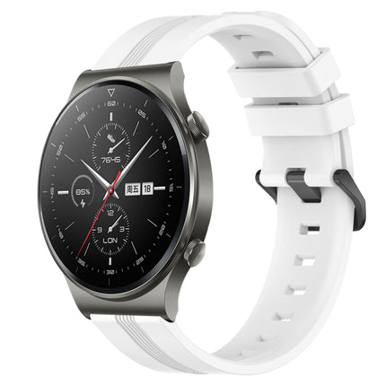 22mm Concave Striped Slicone Watch Band, For Huawei Watch 3 Pro, For Huawei GT2 Pro