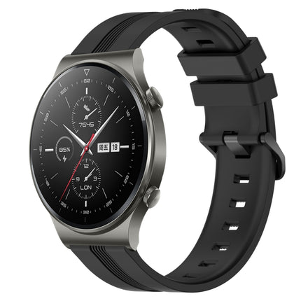22mm Concave Striped Slicone Watch Band, For Huawei Watch 3 Pro, For Huawei GT2 Pro