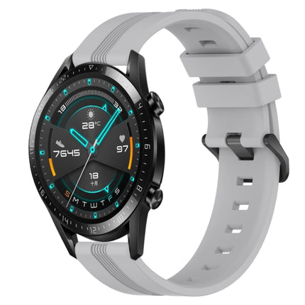 22mm Concave Striped Slicone Watch Band, For Huawei Watch GT 2E, For Huawei GT2 46mm