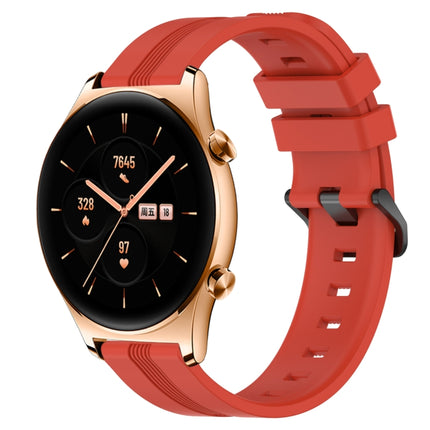 22mm Concave Striped Slicone Watch Band, For Honor Watch GS 3, For Honor Watch GS Pro