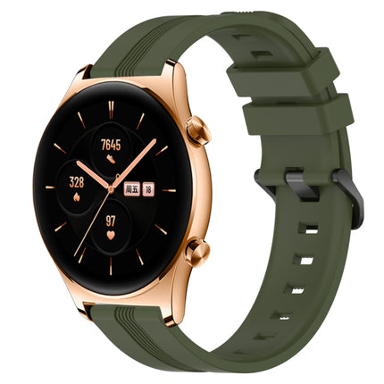 22mm Concave Striped Slicone Watch Band, For Honor Watch GS 3, For Honor Watch GS Pro