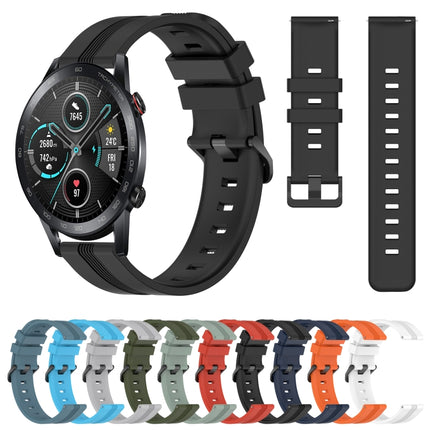 22mm Concave Striped Slicone Watch Band, For Honor Magic Watch 2 46mm, For Honor Watch Dream